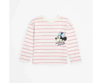 Australian Cotton Disney Minnie Mouse Stripe Top