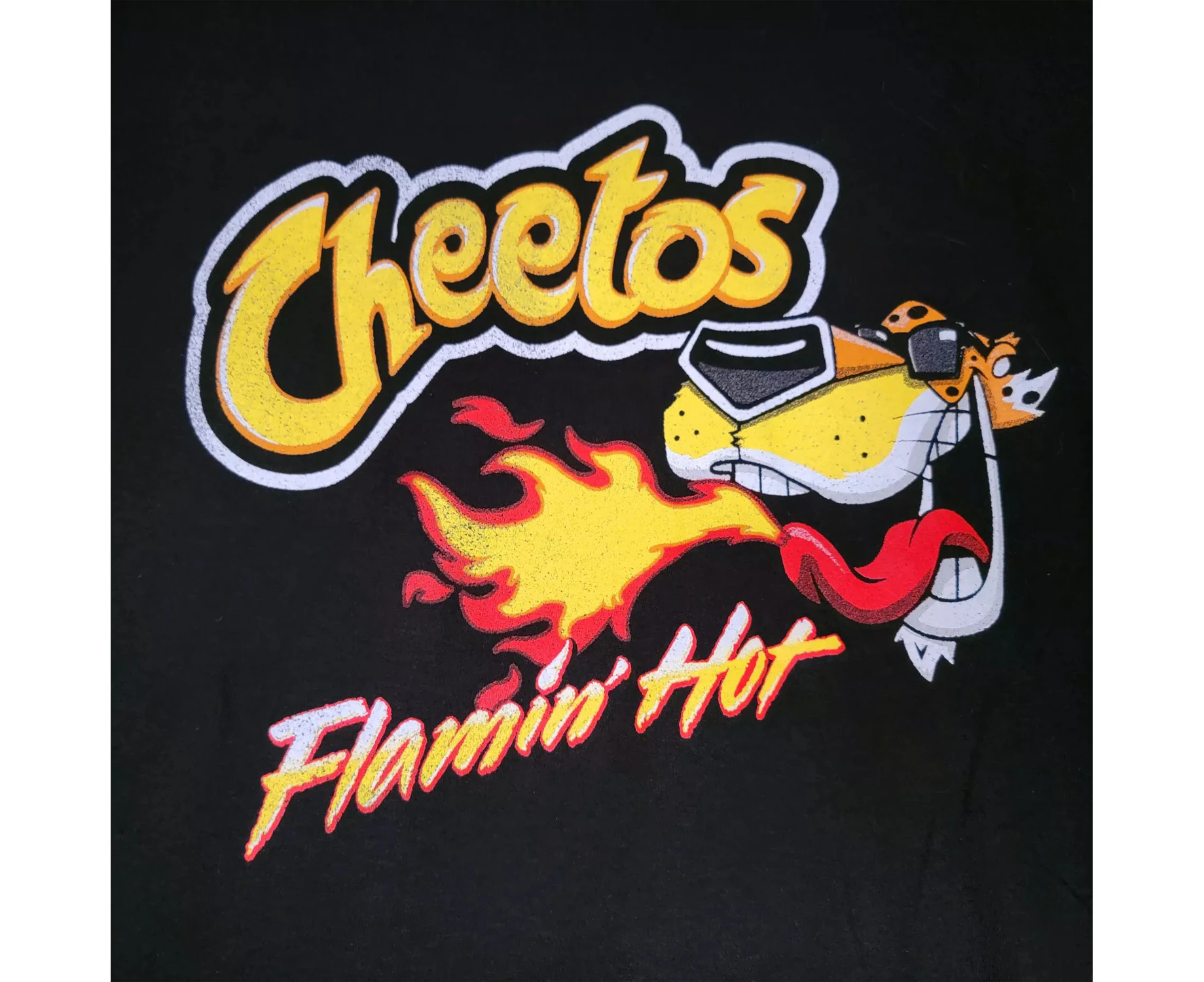 Cheetos Unisex Adult Flaming Hot T-Shirt (Black) - PN1086