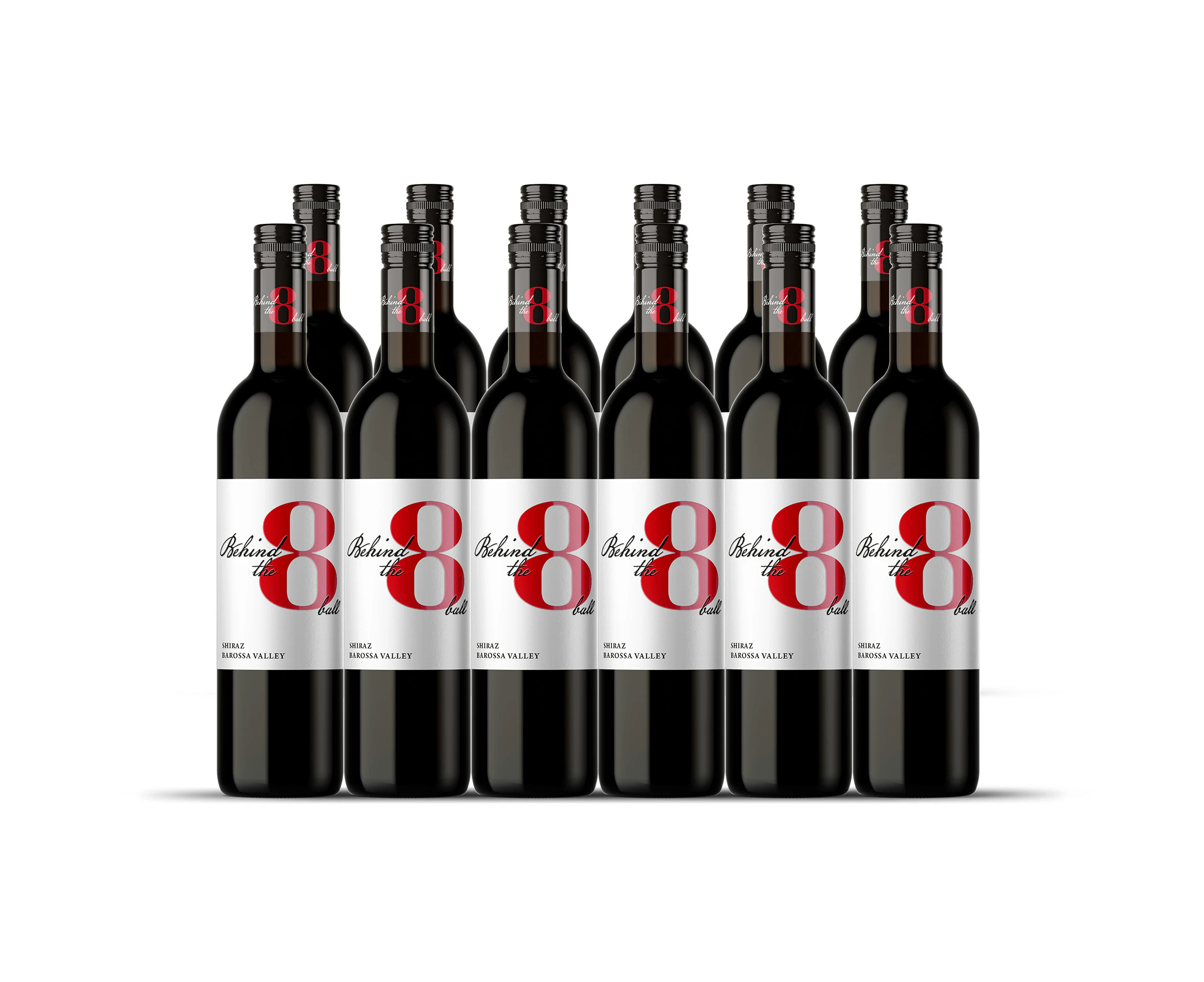 12 Bottles of 2018 Behind the 8 Ball Shiraz 750ML