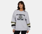 All About Eve Women's Ski Run Oversized Crew - Grey Marle