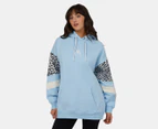 All About Eve Women's Summit Oversized Hoodie - Light Blue