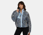 All About Eve Women's Snow Leopard Teddy Jacket - Multi