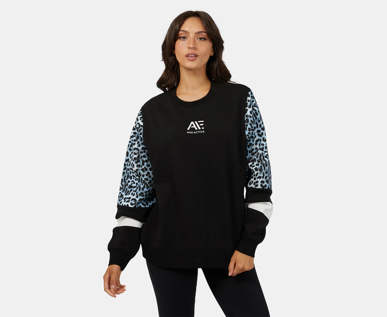 All About Eve Women's Summit Oversized Crew - Black