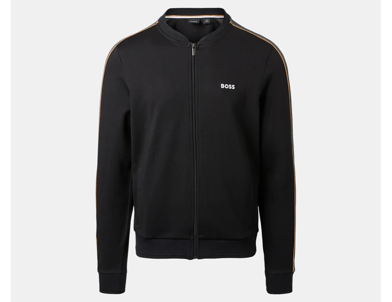 Hugo Boss Men's Collar Tracksuit Jacket - Black