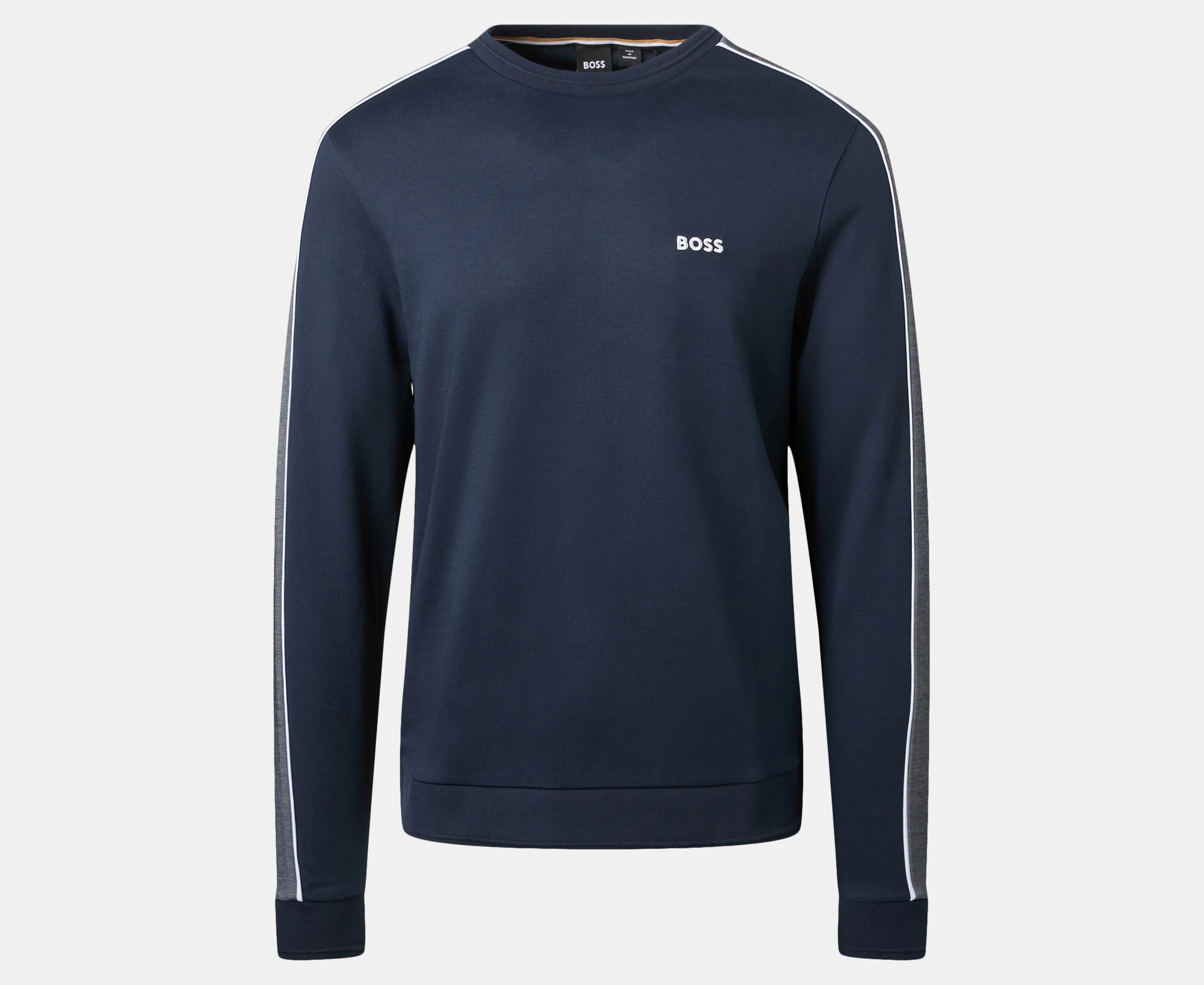 Hugo Boss Men's Tracksuit Sweatshirt - Navy/White