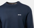 Hugo Boss Men's Tracksuit Sweatshirt - Navy/White