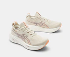 ASICS Women's GEL-Nimbus 26 Running Shoes - Oatmeal/Faded Orange