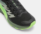 Salomon Men's Sense Rise 5 Trail Running Shoes - Black/Laurel Wreath/Green Gecko