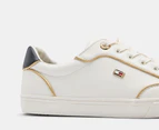 Tommy Hilfiger Women's Flag Court Sneakers - Ancient White