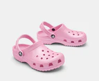 Crocs Kids' Classic Glitter Clogs - Pink Tweed