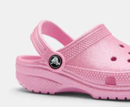 Crocs Kids' Classic Glitter Clogs - Pink Tweed