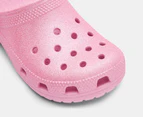 Crocs Kids' Classic Glitter Clogs - Pink Tweed