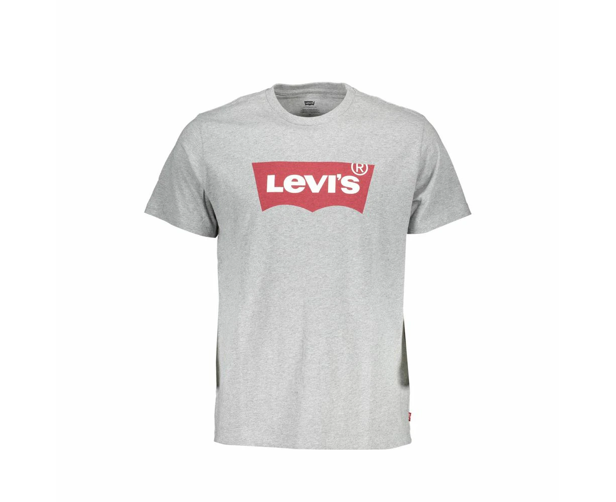 Levi's Gray Cotton Men T Shirt