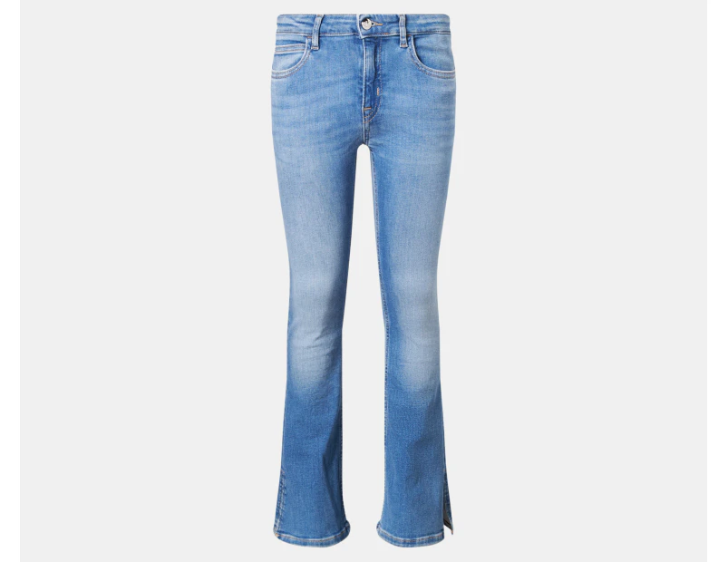 Calvin Klein Jeans Youth Girls' Flare Mr. Split Jeans - Visual Mid Blue