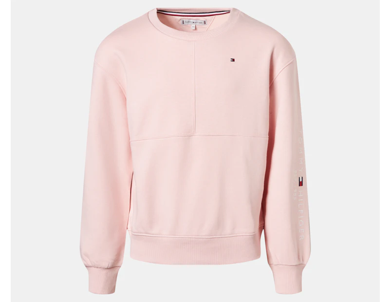 Tommy Hilfiger Youth Girls' Essential Crewneck Sweatshirt - Pink