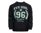 Eve Girl Youth Girls' Academy Crew Sweatshirt - Black