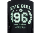 Eve Girl Youth Girls' Academy Crew Sweatshirt - Black