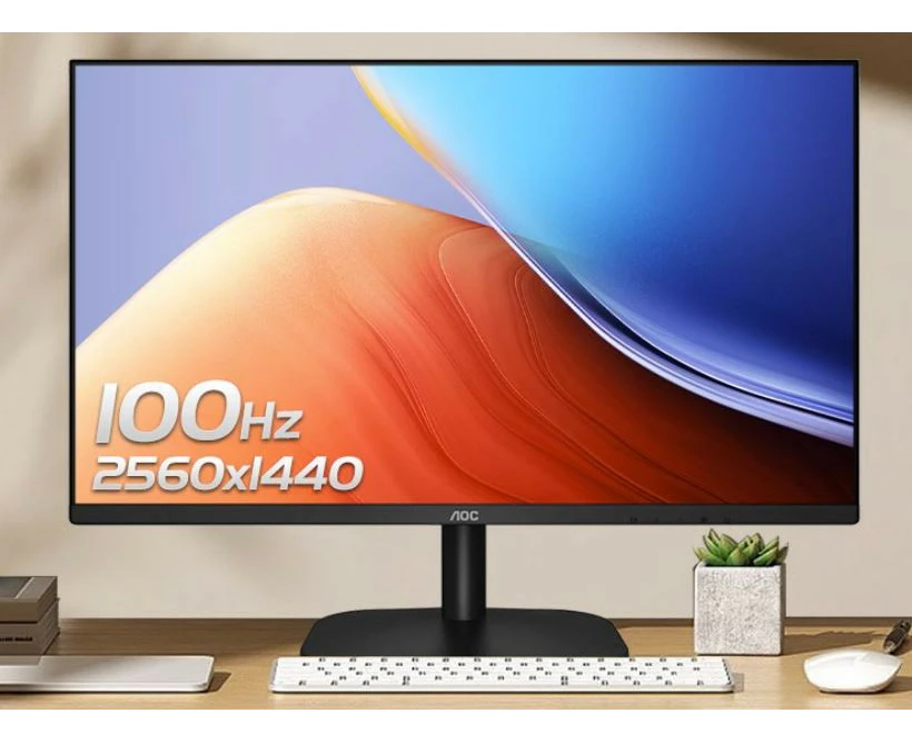 AOC 27' Q27B2S2 27' IPS QHD, 4ms, 100Hz , IPS, ,Adaptive Sync, DP, HDMI,VESA 100x100mm