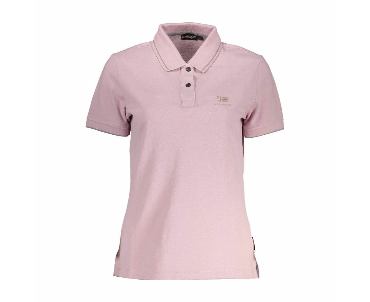 Napapijri Pink Cotton Women Polo Shirt