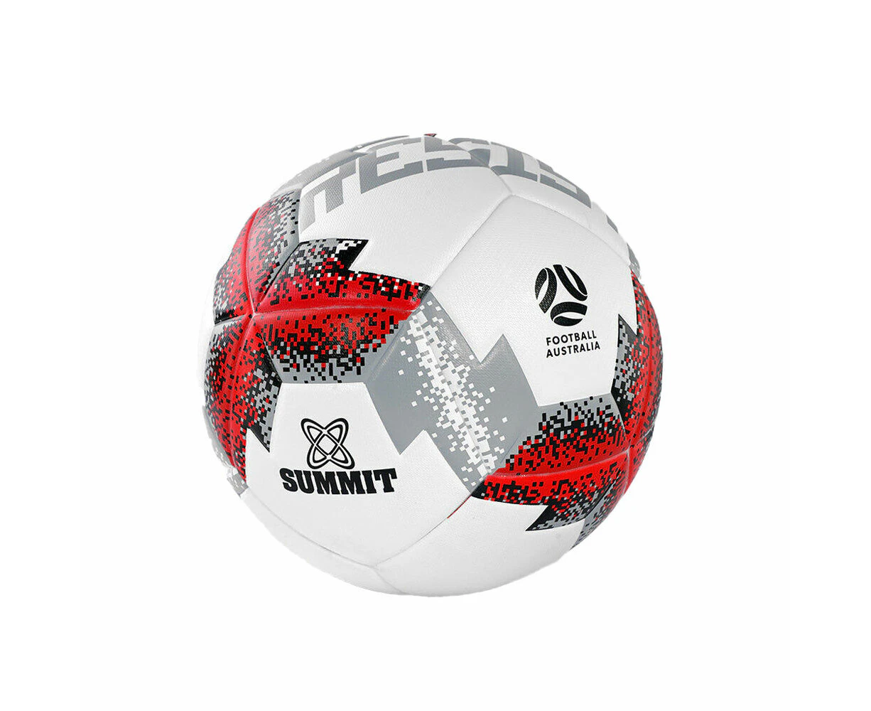 Football Australia Summit Resist Durable Football Soccer Ball Size 5 Red