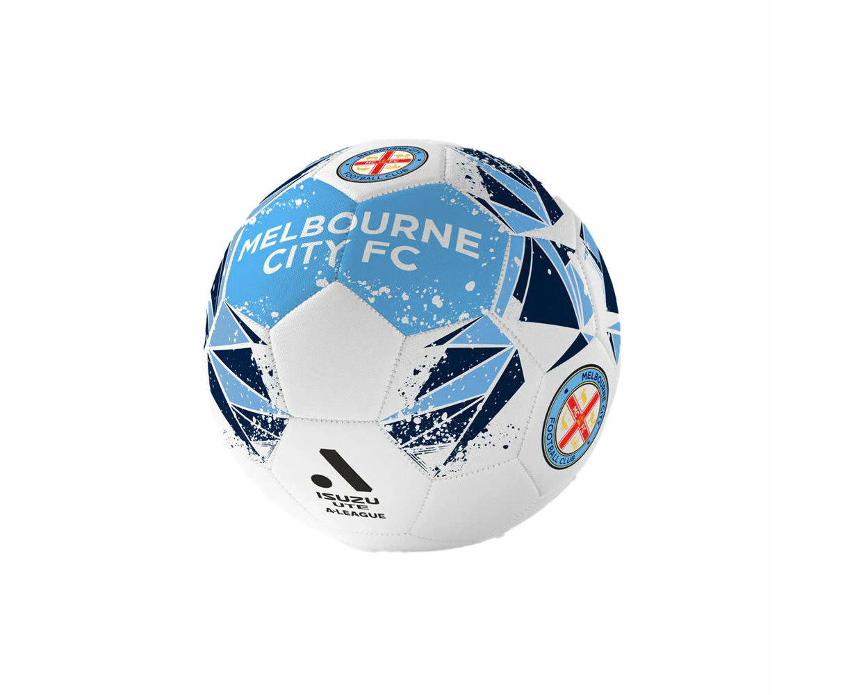 A-League Melbourne City FC A-League Soft PVC Durable Soccer Ball Size 5 Blue