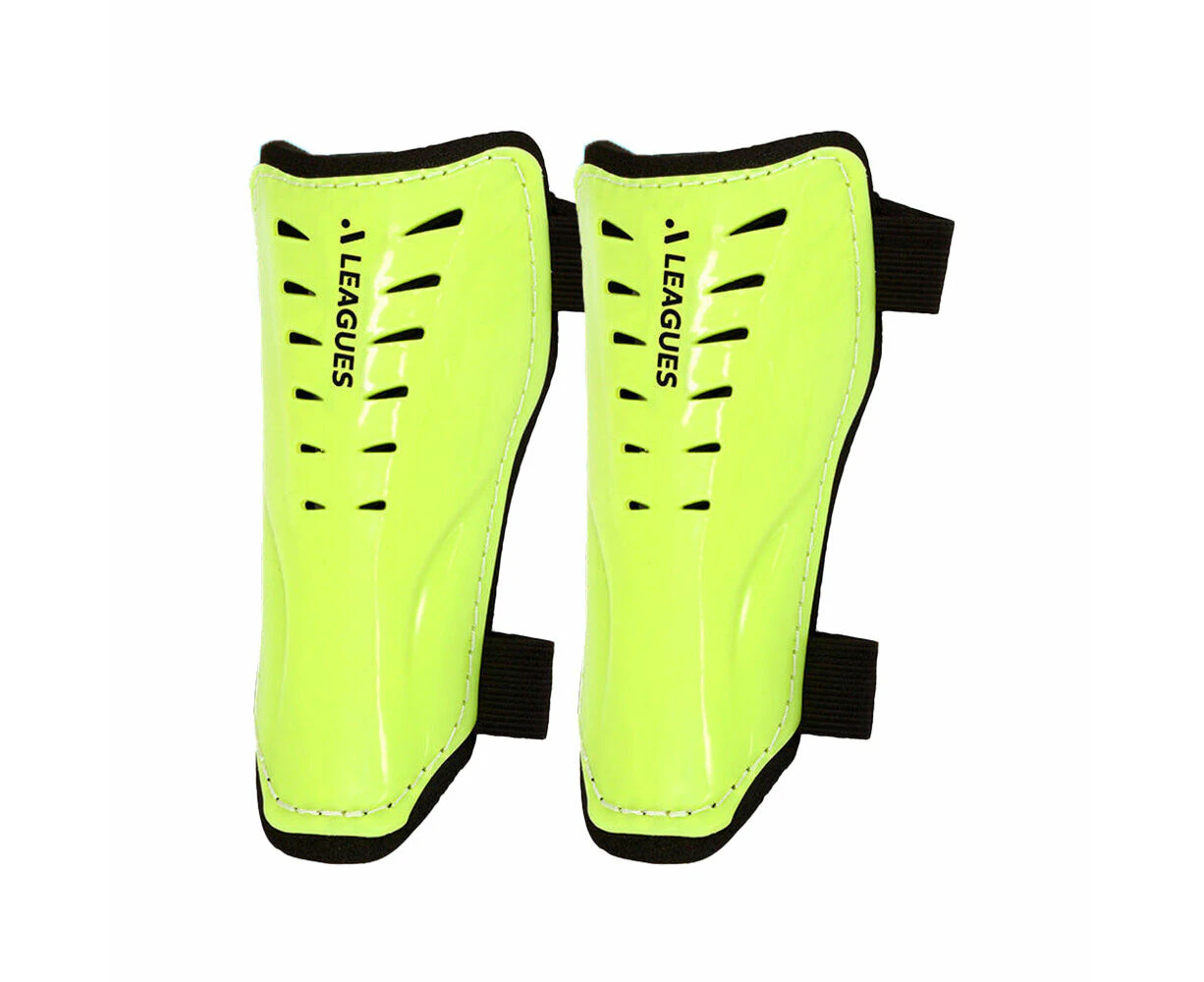 2pc A-League Slip In Soccer Shin Guards Soccer/Football Gear Size M Assorted