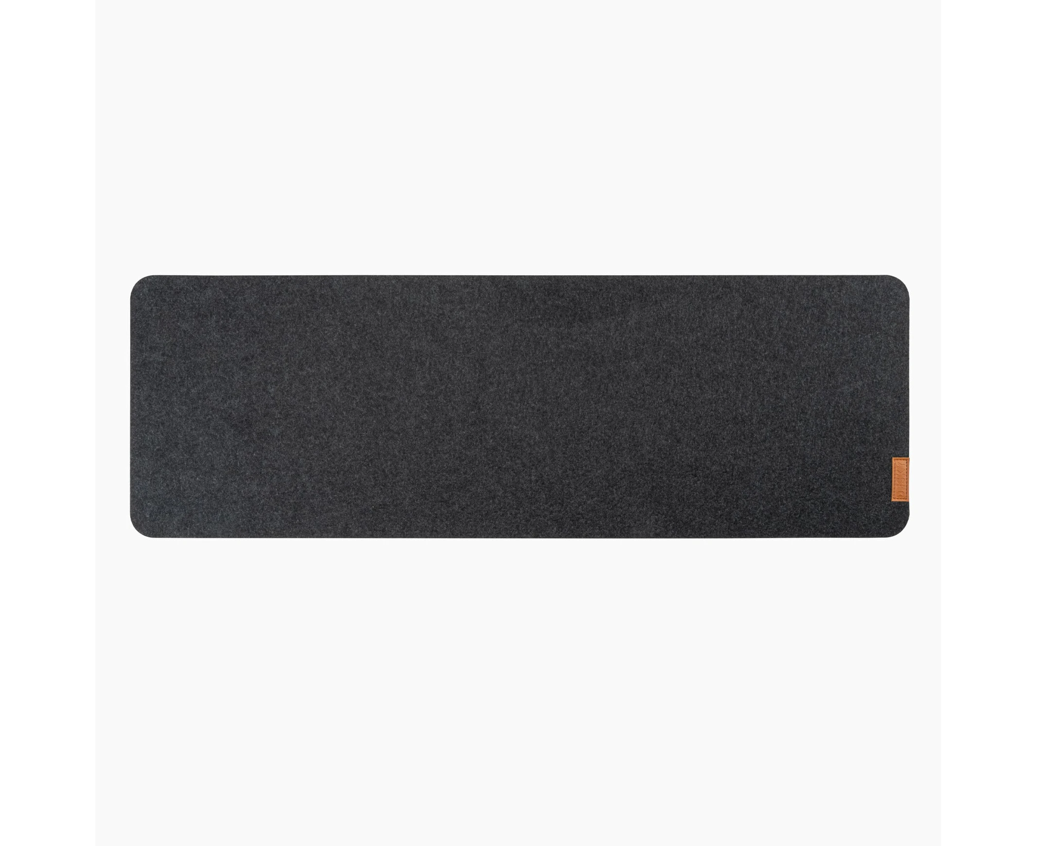 Desky Cork/Felt Desk Pad - Dark Grey, Non-Slip Desk Mouse Pad