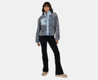 All About Eve Women's Snow Leopard Teddy Jacket - Multi