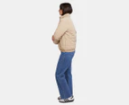 All About Eve Women's Classic Puffer Jacket - Oatmeal