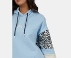 All About Eve Women's Summit Oversized Hoodie - Light Blue