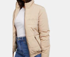 All About Eve Women's Classic Puffer Jacket - Oatmeal