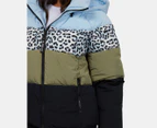 All About Eve Women's Blizzard Panel Puffer Jacket - Black/Multi