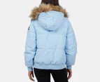 All About Eve Women's Active Fur Puffer Jacket - Light Blue