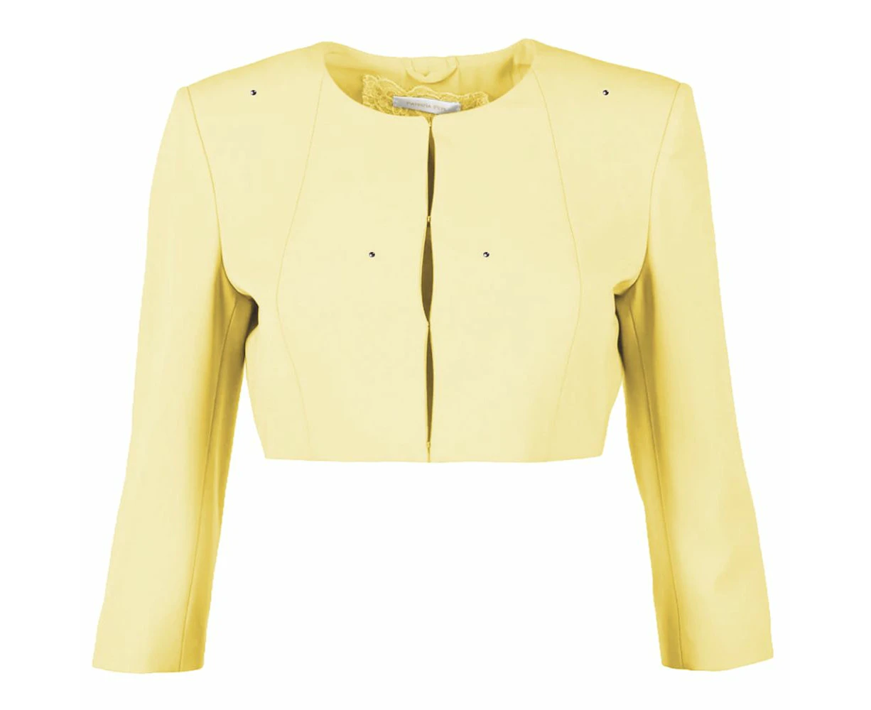 Patrizia Pepe Yellow Polyester Women's Blazer