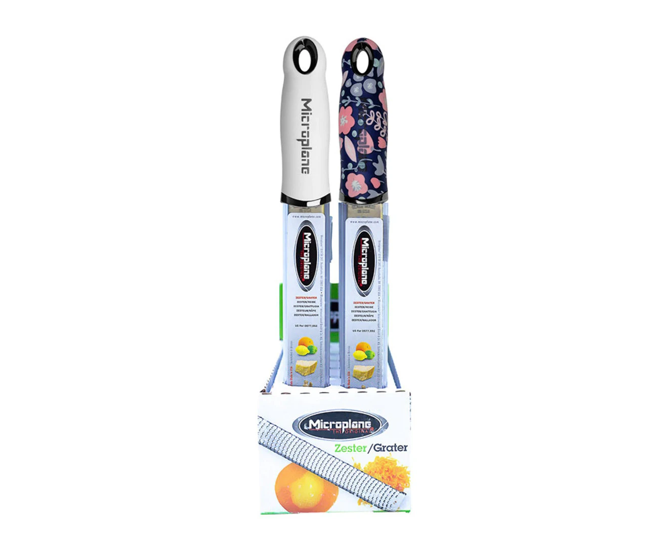 Microplane Zester Stainless Steel Grater - Floral