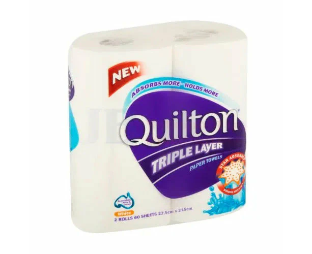 QUILTON PAPER TOWEL WHITE 2 PK