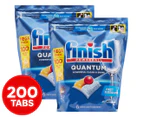 2 x 100pk Finish Powerball Quantum Dishwashing Tabs Lemon Sparkle