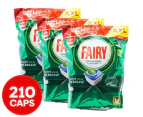 3 x 70pk Fairy All in One Dishwashing Capsules Original