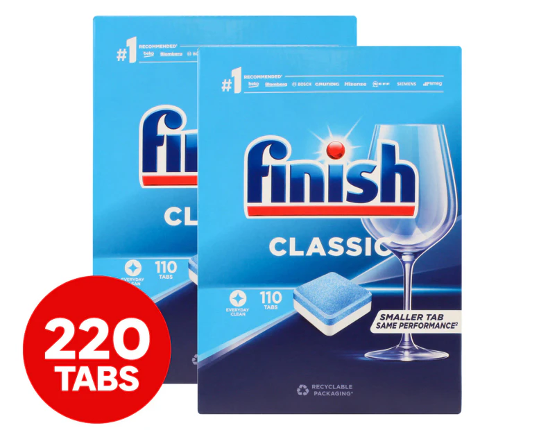 2 x 110pk Finish Classic Dishwashing Tablets