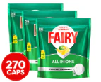 3 x 90pk Fairy All in One Dishwashing Capsules Lemon