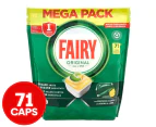 Fairy Original All in One Dishwashing Capsules Lemon 71pk