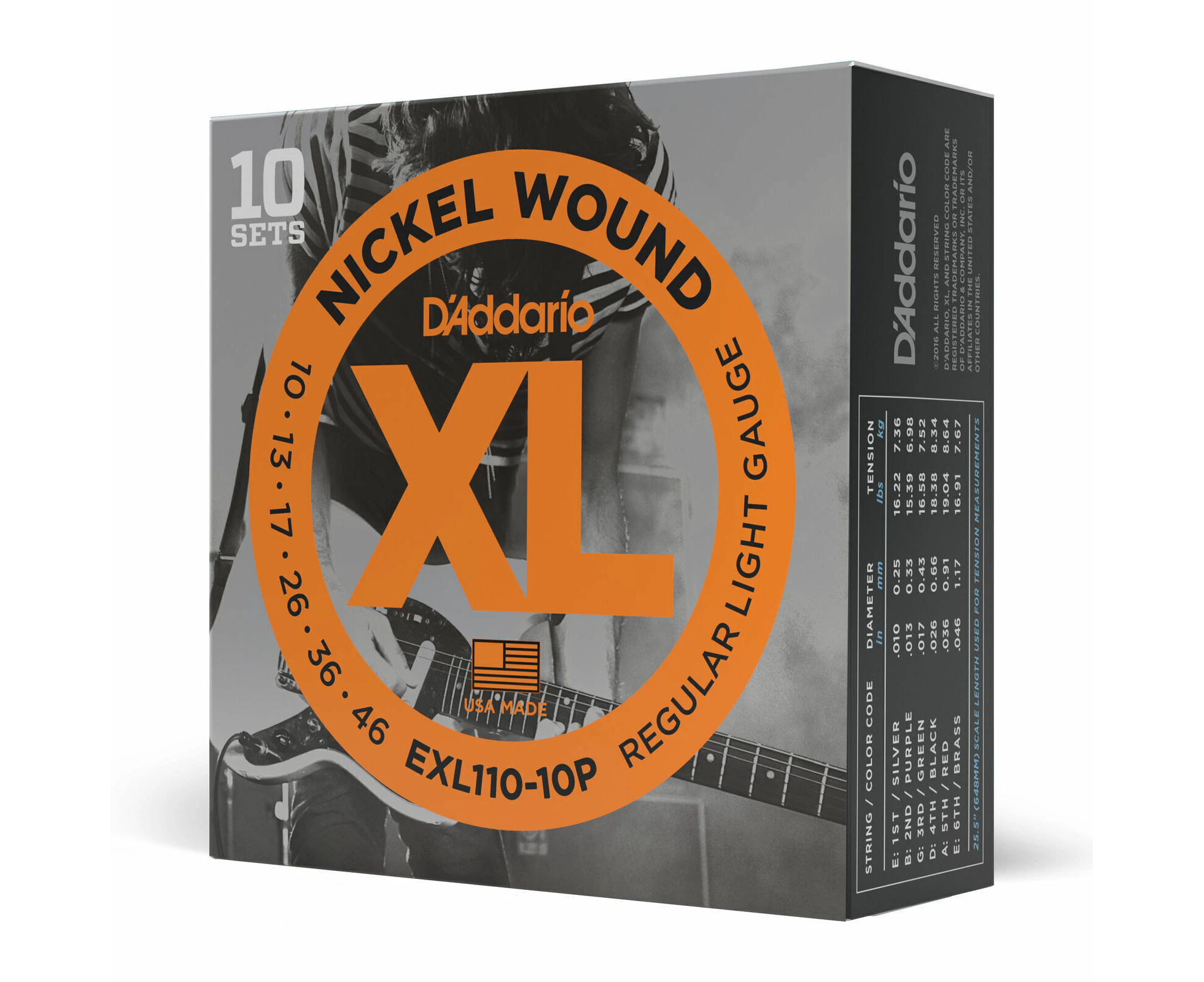 D'Addario XL110 10-46 Electric Guitar Strings Propack Xl