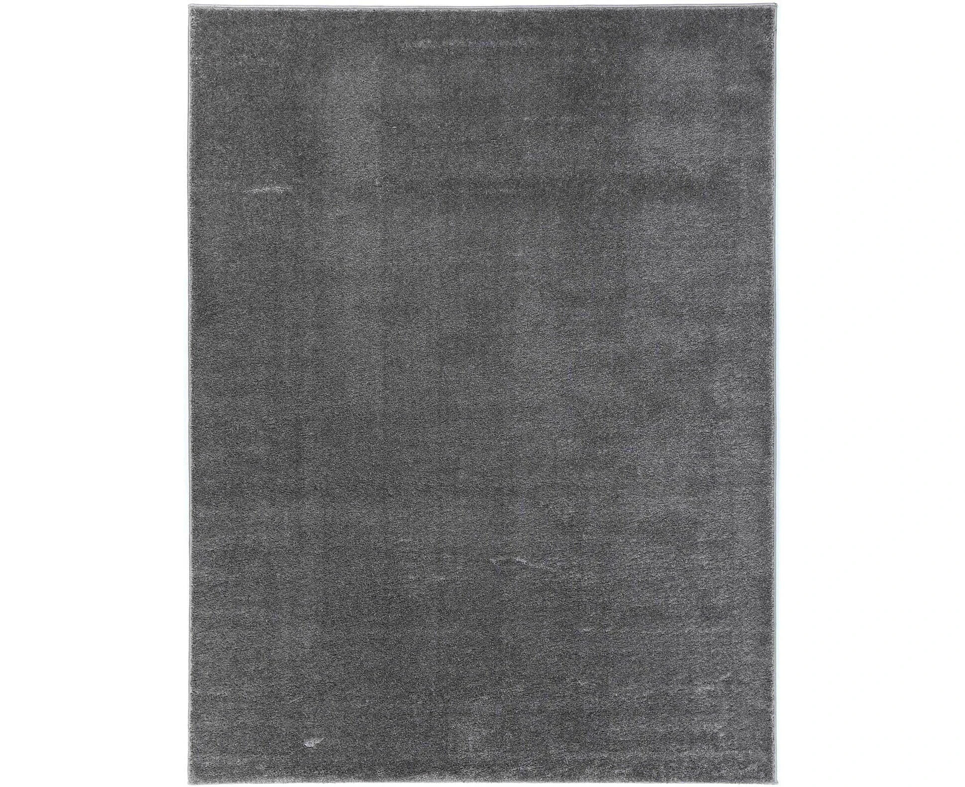 Vamos Plain Simple Grey Soft Modern Contemporary Floor Rug - 6 Sizes