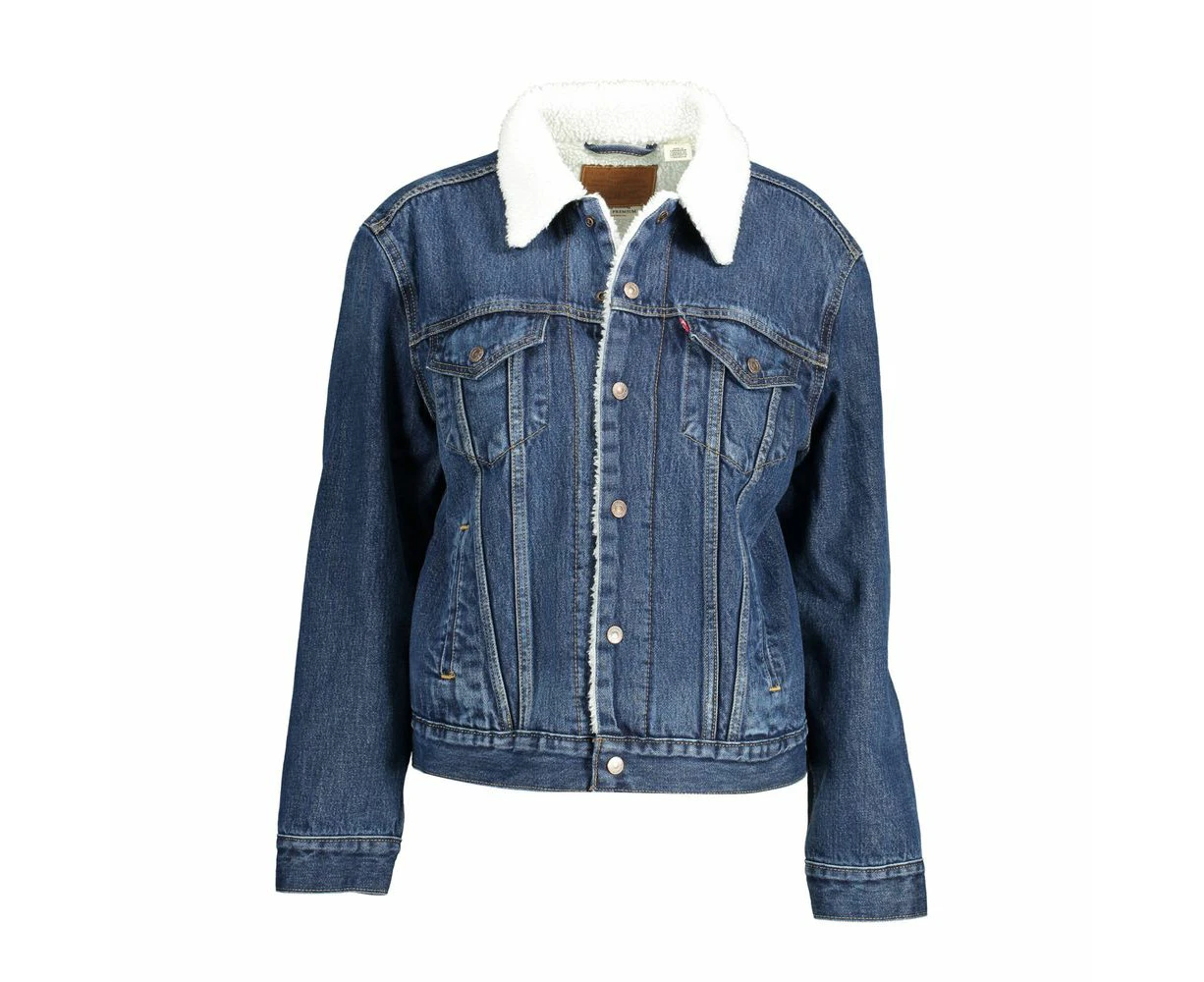 Levi's Blue Cotton Women Jacket