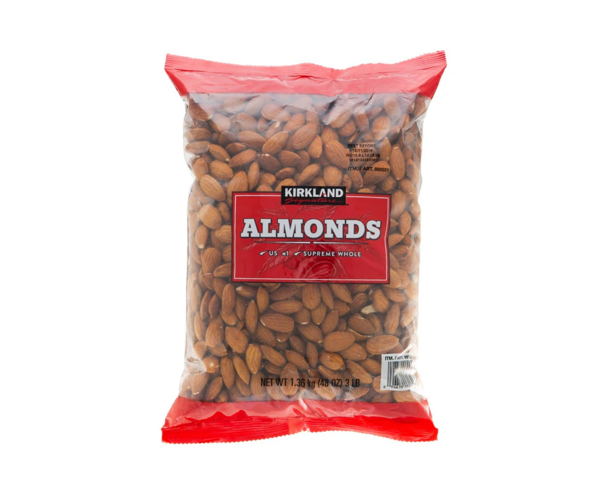 Kirkland Signature Supreme Whole Almonds 1.36kg