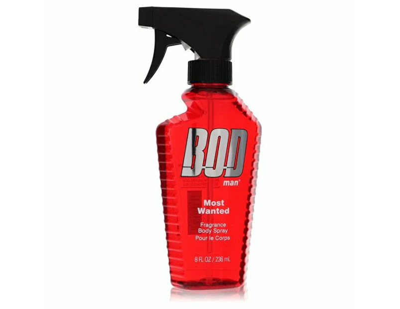 Bod Man Most Wanted by Parfums De Coeur Fragrance Body Spray 8 oz for Men