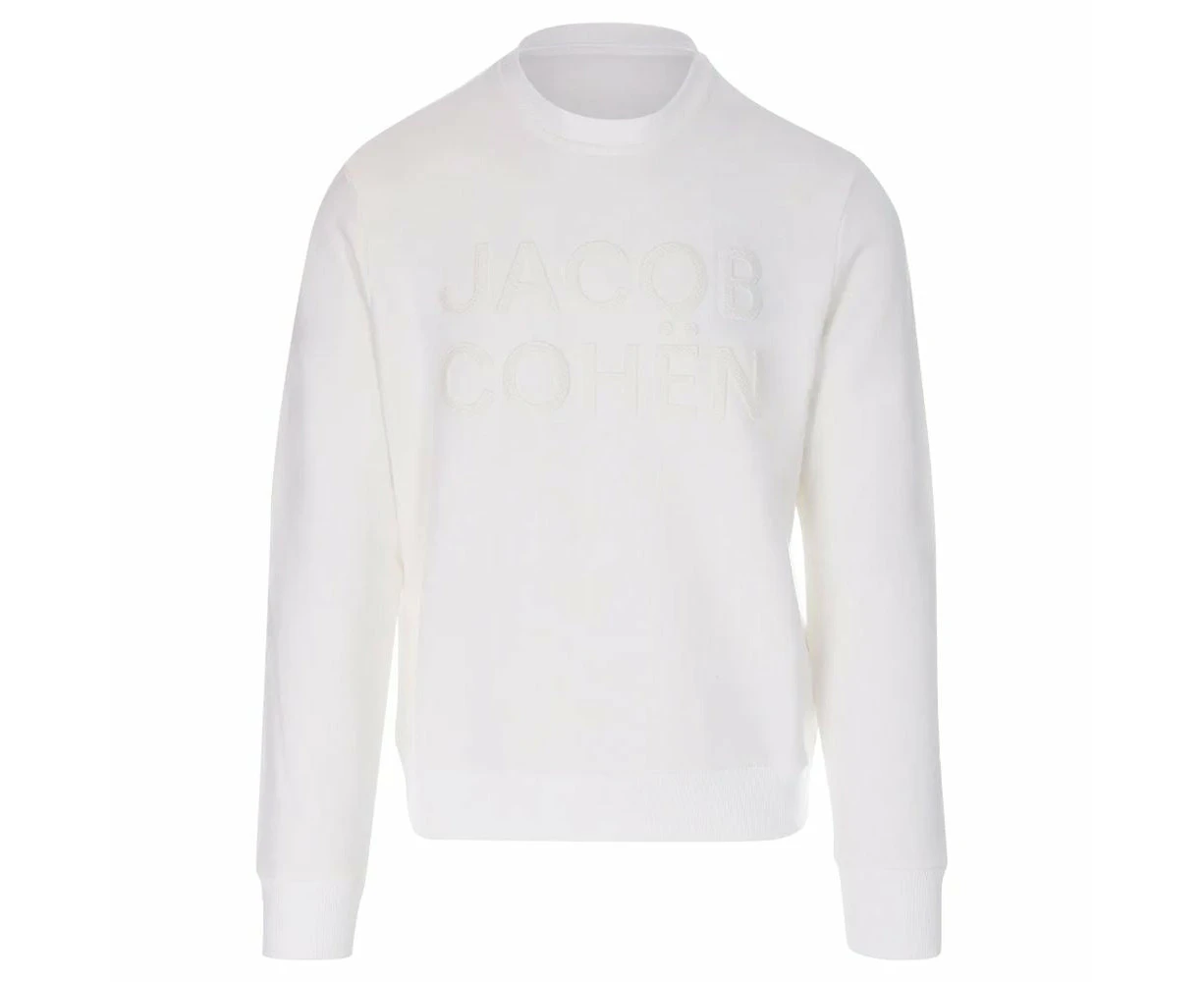 Jacob Cohen White Cotton Men's Sweater