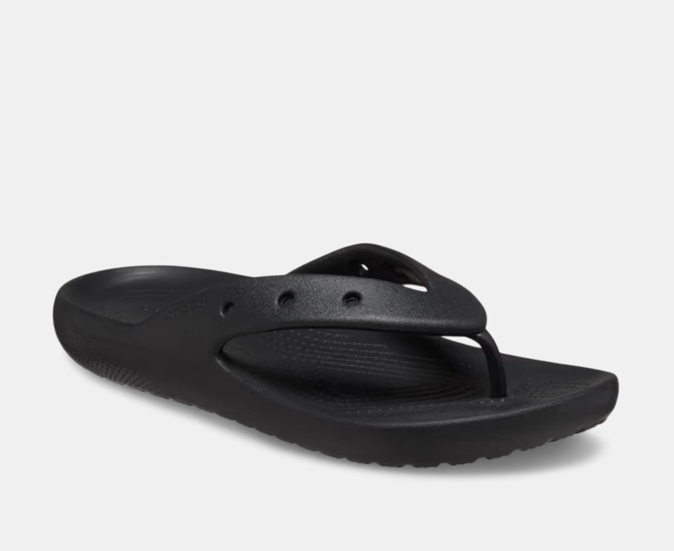 Crocs Unisex Classic V2 Flip Thongs - Black