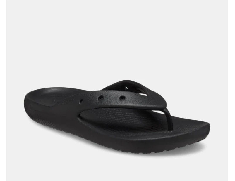 Crocs Unisex Classic V2 Flip Thongs - Black