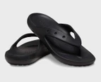 Crocs Unisex Classic V2 Flip Thongs - Black